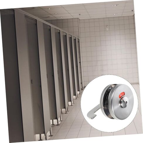 NUOBESTY Bathroom Occupied Sign Commercial Door Lock Privacy Lock Stainless Steel Indicator Boys and Girls Safe Door Latch in Saudi Arabia