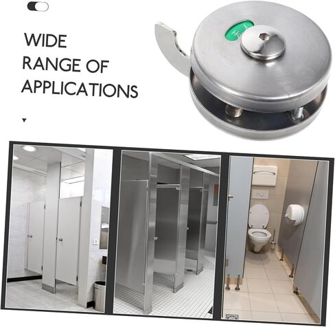 NUOBESTY Bathroom Occupied Sign Commercial Door Lock Privacy Lock Stainless Steel Indicator Boys and Girls Safe Door Latch in Saudi Arabia