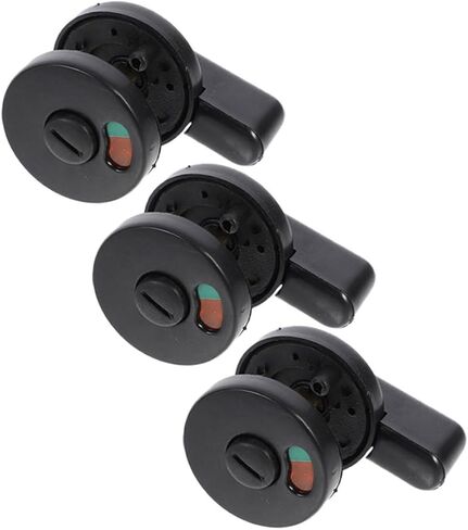 Vaguelly 3pcs Bathroom Lock with Privacy Indicator Durable Vacant Occupied Door Sign for Public Restroom Easy to Use Commercial Door Knob with Modern Design Reliable Performance in Saudi Arabia