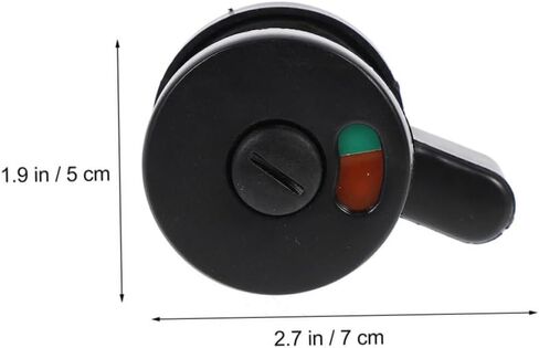 Vaguelly 3pcs Bathroom Lock with Privacy Indicator Durable Vacant Occupied Door Sign for Public Restroom Easy to Use Commercial Door Knob with Modern Design Reliable Performance in Saudi Arabia
