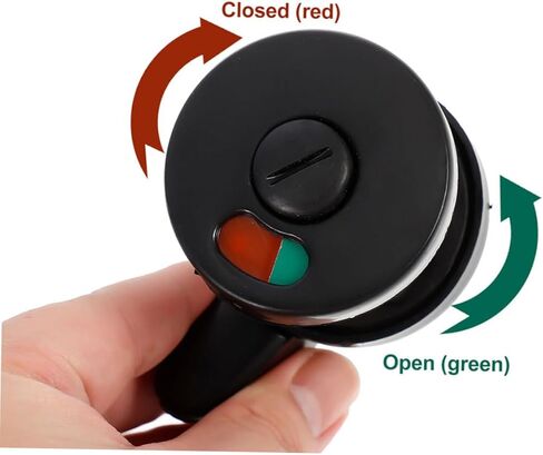 Vaguelly 3pcs Bathroom Lock with Privacy Indicator Durable Vacant Occupied Door Sign for Public Restroom Easy to Use Commercial Door Knob with Modern Design Reliable Performance in Saudi Arabia