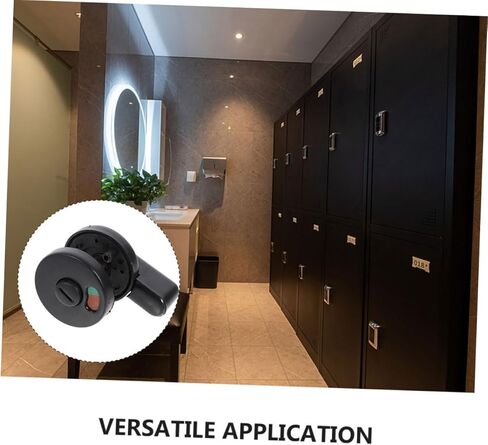 Vaguelly 3pcs Bathroom Lock with Privacy Indicator Durable Vacant Occupied Door Sign for Public Restroom Easy to Use Commercial Door Knob with Modern Design Reliable Performance in Saudi Arabia