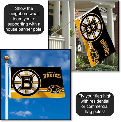 لافتة علم بشعار WinCraft Boston Bruins مقاس 3×5 أقدام in Kuwait