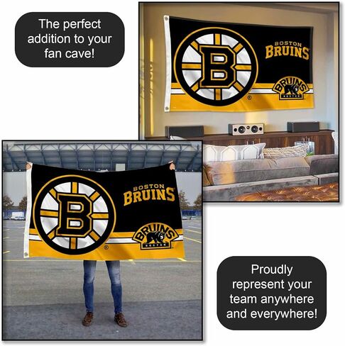 لافتة علم بشعار WinCraft Boston Bruins مقاس 3×5 أقدام in Kuwait