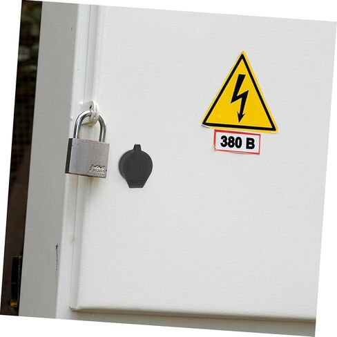 Waterproof Cover Set 6pcs Plastic Rainproof Key Panel Covers for Outdoor Lock Cabinets Dustproof Protection Caps for Door Locks Fits 18x16 mm in Saudi Arabia