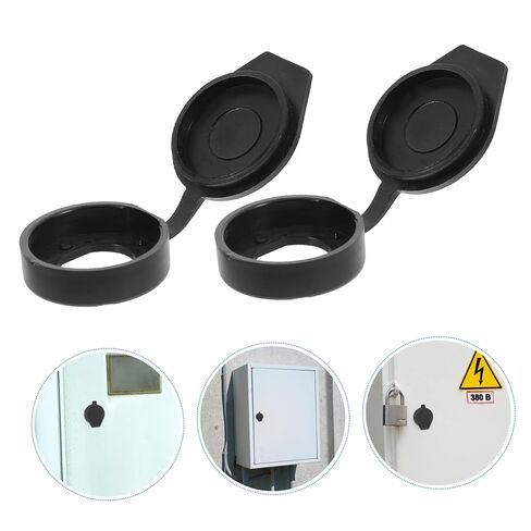 Waterproof Cover Set 6pcs Plastic Rainproof Key Panel Covers for Outdoor Lock Cabinets Dustproof Protection Caps for Door Locks Fits 18x16 mm in Saudi Arabia