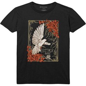 Fleetwood Mac T Shirt Dove Band Logo Official Unisex Black in Saudi Arabia