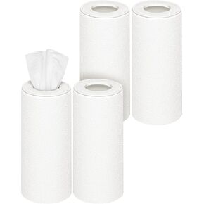 NiHome PU Leather Tissue Box Cover 4-Pack, Compatible with Kleenex Facial Tissue Cylinders Only, Stitched Edge Design, Easy Slip-On Installation for Bathroom Bedroom Office in Kuwait