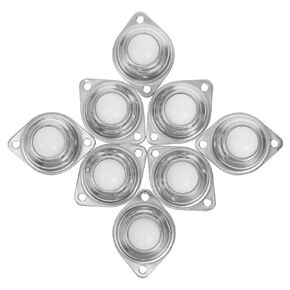 CALLARON 8pcs 1-inch Nylon Swivel Caster Wheels Ball Bearings 360° Rotation Ball Transfer Unit for Assembly Lines and Furniture Rolling Applications in Kuwait