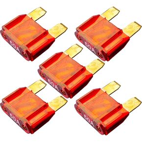 5 عبوات 50 أمبير ذهبي APX MAXI Fuse Blade 50A سيارة شاحنة قارب بحري RV in Kuwait