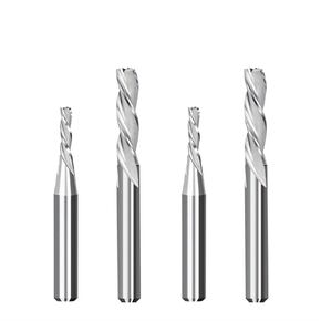 Down Cut Router Bit 1/4 Shank 3 Flute Spiral Milling Cutter for Woodworking Carbide End Mill CNC Cutter(6.35x19.05x64mm) in Kuwait