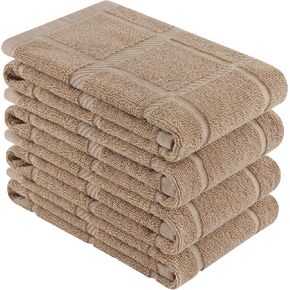 Homaxy Premium Kitchen Towels 18"x28", 6 Pack Large Cotton 380 GSM Dish Towels, Soft and Absorbent Kitchen Hand Towels with Terry Grid Design, Utility Tea Towel Set with Hanging Loop, Navy Blue in Kuwait