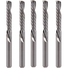 5 قطعة كربيد التنغستن واحد المطاحن نهاية الناي CNC راوتر طحن بت 3.175X17mm أسفل قطع القواطع أعسر 1 الناي نهاية مطحنة كربيد أدوات القطع in Kuwait