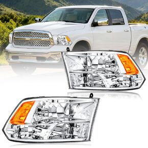 مجموعة المصابيح الأمامية، مجموعة المصابيح الأمامية متوافقة مع 2007-2013 GMC Sierra 1500/2007-2014 Sierra 2500/2007-2014 Sierra 3500 للمصابيح الأمامية من الكروم عاكس شفاف in Kuwait