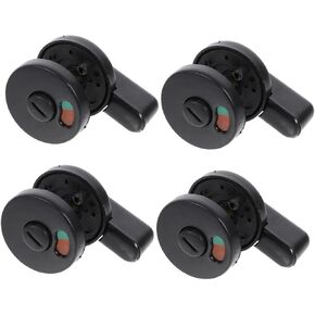 4 قطع كشك الحمام قفل الباب الترباس المرحاض العام مؤشر قفل الباب تدوير مقبض البلاستيك in Kuwait