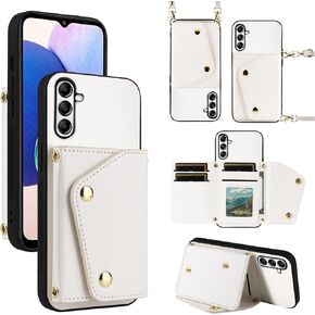 حافظة محفظة فاخرة لهاتف سامسونج جالاكسي S26 الترا 5G مع 5 فتحات للبطاقات، محفظة نحيفة رفيعة، حزام كتف، حامل بطاقة الائتمان، غطاء هاتف لهاتف S26Ultra 26S S 26 26Ultra 6.9 2026، أرجواني داكن in Kuwait