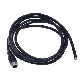 2pin 3pin 4pin 2m GX12 كابل موصلات تمديد مشترك الذكور والإناث M12 5pin 6pin الأسود 1 قطعة (4Pin أنثى) in Kuwait