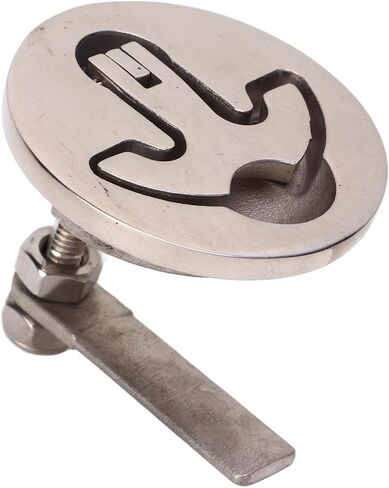Boat Cam Latch, 316 Stainless Steel Marine Hatch Pull, Large Ring with Non Lock Handle, Ideal for Boats and Yachts, Simple Installation, Smooth and Durable, Suitable for Yachts in Saudi Arabia