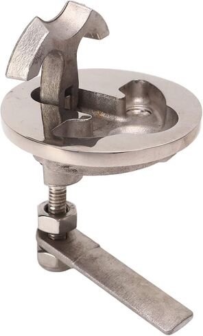 Boat Cam Latch, 316 Stainless Steel Marine Hatch Pull, Large Ring with Non Lock Handle, Ideal for Boats and Yachts, Simple Installation, Smooth and Durable, Suitable for Yachts in Saudi Arabia