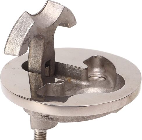Boat Cam Latch, 316 Stainless Steel Marine Hatch Pull, Large Ring with Non Lock Handle, Ideal for Boats and Yachts, Simple Installation, Smooth and Durable, Suitable for Yachts in Saudi Arabia