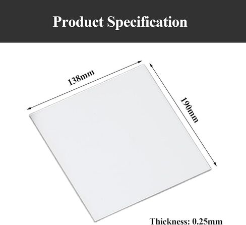 Alumina Ceramic Sheet Thickness 0.25-1Mm, Industrial Ceramic Substrate 138×190Mm Suitable for Electrical Workshops,138×190×1mm(138x190x0.25mm) in Saudi Arabia