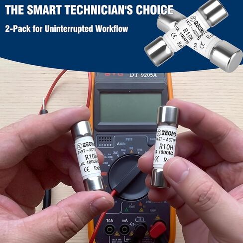 DMM-11A مصهر رقمي متعدد، 11A 1000V سريع المفعول - مصهر 10x38 مم لدقة Fluke، Amprobe، BK وغيرها من المقاييس المتعددة - يستبدل الجزء رقم 803293 in Kuwait