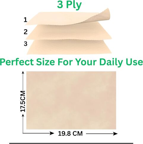 KHAIR Premium Original Natural Bamboo Facial Tissue – Soft, Strong & Eco-Friendly, 2 Pack, 3 ply Tissues, 200 Tissues, 600 Sheets For All type Skin in Kuwait