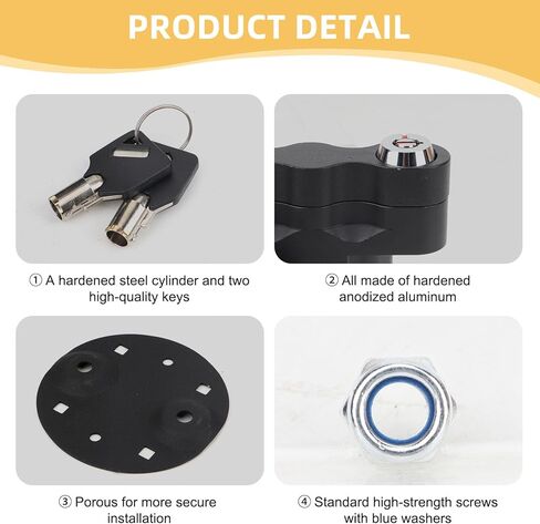 RX-LOX-PM Pack Mount Lock 2 Pack with Keys - Upgraded, Sturdy & Durable, Compatible with Rotopax Gasoline Pack, Water Pack, Fuelpax Standard Pack, Rotopax Mount in Saudi Arabia