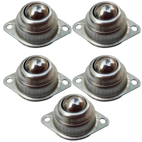 Ciieeo 5 قطع من العجلات الفولاذية العالمية عجلات روبوت توجيه الكرة لنقل الأثاث ومعالجة المواد الصناعية in Kuwait