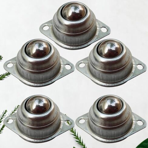 Ciieeo 5 قطع من العجلات الفولاذية العالمية عجلات روبوت توجيه الكرة لنقل الأثاث ومعالجة المواد الصناعية in Kuwait