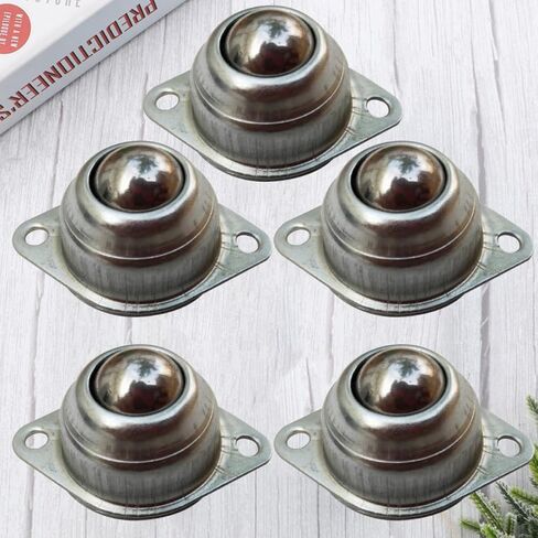 Ciieeo 5 قطع من العجلات الفولاذية العالمية عجلات روبوت توجيه الكرة لنقل الأثاث ومعالجة المواد الصناعية in Kuwait