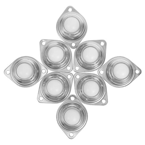 8 قطع من كالارون عجلات دوارة من النايلون مقاس 2.54 سم محامل كروية تدور 360 درجة وحدة نقل الكرة لخطوط التجميع وتطبيقات لف الأثاث in Kuwait