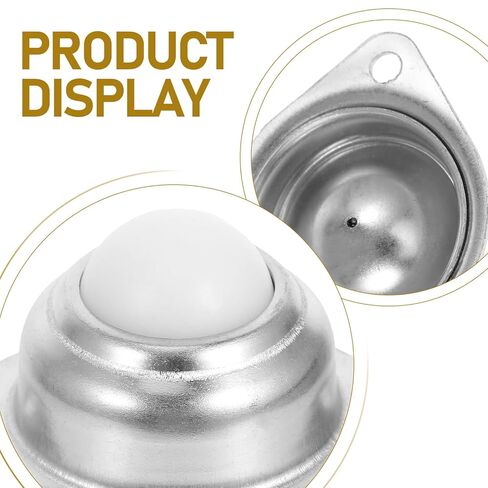 8 قطع من كالارون عجلات دوارة من النايلون مقاس 2.54 سم محامل كروية تدور 360 درجة وحدة نقل الكرة لخطوط التجميع وتطبيقات لف الأثاث in Kuwait