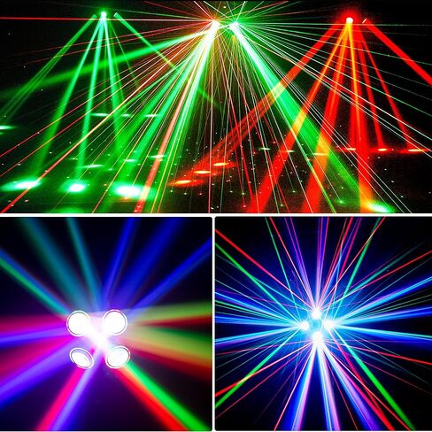 4-شعاع ضوء الرأس المتحرك، ضوء مسرح DJ متعدد العدسات. ضوء مسرح متحرك 150 واط مع DMX وجهاز التحكم عن بعد. مثالي لحفلات الزفاف وحفلات الدي جي والحفلات الموسيقية والمسارح. in Saudi Arabia