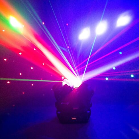4-شعاع ضوء الرأس المتحرك، ضوء مسرح DJ متعدد العدسات. ضوء مسرح متحرك 150 واط مع DMX وجهاز التحكم عن بعد. مثالي لحفلات الزفاف وحفلات الدي جي والحفلات الموسيقية والمسارح. in Saudi Arabia