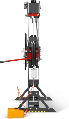 مكبس متجر هوائي/هيدروليكي بإطار على شكل حرف H من MechMaxx 30 طن مع ونش يدوي ومجموعة دبوس ضغط، إطار فولاذي ملحوم بالكامل، حارس أمان، تحكم في دواسة القدم، HSP30 in Kuwait