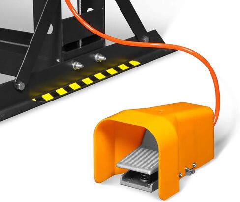 مكبس متجر هوائي/هيدروليكي بإطار على شكل حرف H من MechMaxx 30 طن مع ونش يدوي ومجموعة دبوس ضغط، إطار فولاذي ملحوم بالكامل، حارس أمان، تحكم في دواسة القدم، HSP30 in Kuwait