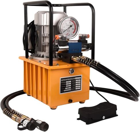 مضخة هيدروليكية تعمل بالكهرباء 750 وات وحدة طاقة هيدروليكية 110 فولت، سرعتان 10000 رطل لكل بوصة مربعة 8.4 لتر صمام الملف اللولبي مزدوج التمثيل للثقب والانحناء والرافعات المزدوجة التمثيل 8 لتر/2.1 جالون in Kuwait