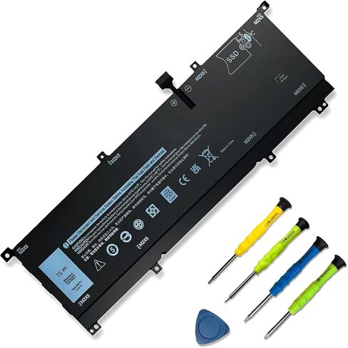 8N0T7 استبدال بطارية الكمبيوتر المحمول لـ Dell XPS 15 9575 2-in-1 Precision 5530 2-in-1 Series15-9575-D2801TS D1805TS D2605TS D1605TS I5-8305G I7-8705G P73F P73F001 TMFYT 0TMFYT 08N0T7 in Kuwait
