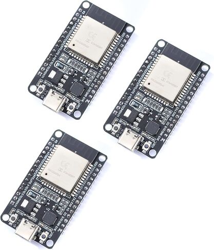 ESP32S ESP32 ESP-WROOM-32 لوحة تطوير 2.4 جيجا هرتز ثنائي النواة واي فاي + بلوتوث 2 وظيفة وحدة تحكم دقيقة لاردوينو (ESP32 38P Type-C، 3 قطع) in Kuwait