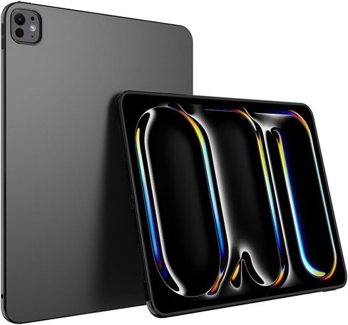 حافظة لجهاز Apple iPad Pro 12.9 بوصة (الجيل الثاني 2017) وiPad Pro 12.9 (الجيل الأول 2015)، غطاء واقٍ من مادة TPU الناعمة المطاطية غير اللامعة بتصميم نحيف من Puxicu لجهاز iPad Pro 12.9 بوصة (الطراز القديم، الجيل الثاني والأول)، أسود in Kuwait