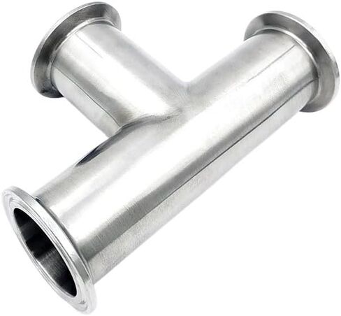 19 مم - 76 مم (3/4 "-3") الفولاذ المقاوم للصدأ SS304 الصحية 3 طرق تي الطويق OD50.5-91MM صالح 1.5 "-3" ثلاثي المشبك (25 مم × الطويق 50.5) in Saudi Arabia