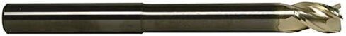 RedLine Tools - 3/4 (.7500) Single End Corner Radius Carbide End Mill, ZrN Coated, 3 Flute 1.0000 LOC .0300 Radius, Round Shank Type, 6.0000 OAL - REX3266 in Saudi Arabia