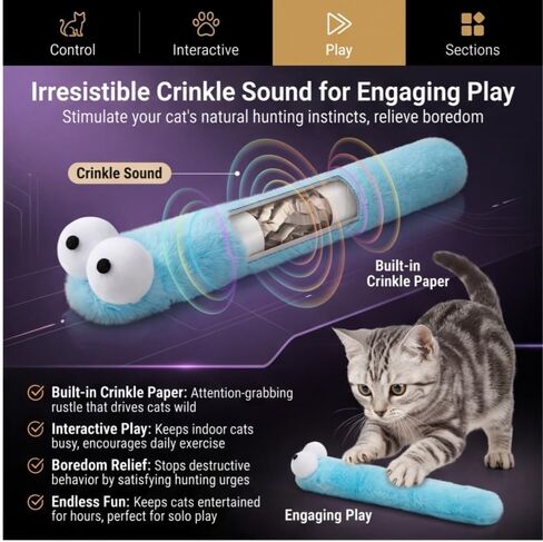 لعبة 2BB Cat Kicker مع النعناع البري للقطط الداخلية - 3 عبوات من لعبة عصا الركل الناعمة من القطيفة للركل والعض والمصارعة - ألعاب النعناع البري التفاعلية 12.5 بوصة لتقليل الملل وتعزيز التمرين in Kuwait