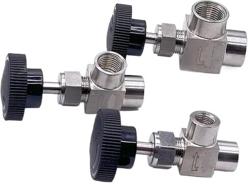 1PCS 1/8" 1/4" 3/8" 1/2" internal thread adjustable valve 90 degree stainless steel 304 on/off(1/2") in Saudi Arabia