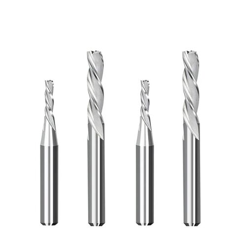 Down Cut Router Bit 1/4 Shank 3 Flute Spiral Milling Cutter for Woodworking Carbide End Mill CNC Cutter(6.35x19.05x64mm) in Saudi Arabia