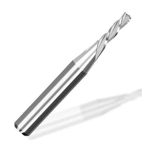 Down Cut Router Bit 1/4 Shank 3 Flute Spiral Milling Cutter for Woodworking Carbide End Mill CNC Cutter(6.35x19.05x64mm) in Saudi Arabia
