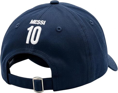 قبعة بيسبول AFA Messi #10 مرخصة رسميًا من الأرجنتين - حزام بإبزيم قابل للتعديل - شعار AFA مطرز وظهر ميسي #10 in Saudi Arabia