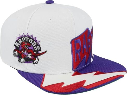 قبعة ميتشل آند نيس تورونتو رابتورز NBA Fast Times Snapback، بيضاء in Kuwait