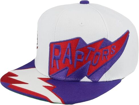 قبعة ميتشل آند نيس تورونتو رابتورز NBA Fast Times Snapback، بيضاء in Kuwait